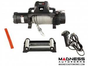 Jeep Gladiator Trekker Winch w/ Synthetic Rope & Waterproof/Wired Remote - 10,000 LBS Jeep Gladiator Trekker Winch w/ Synthetic Rope & Waterproof/Wired Remote - 10,000 LBS